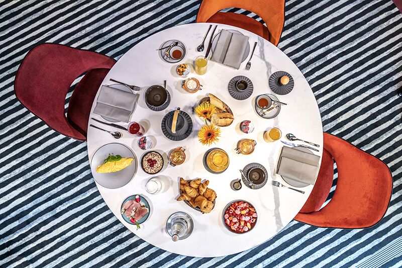 salle petit déjeuner restaurant Bonne 74